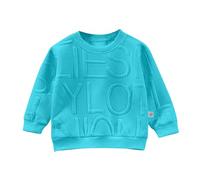 Sudadera con Cuello Redondo para niños pequeños y niñas, Tops con Bordado de de Manga Larga, para niños Camiseta Boxeo Hombre Capucha