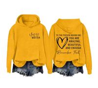 Sudadera con estampado «To The Person Behind Me», camiseta unisex de manga larga inspiradora para mujeres y hombres, amarillo, XL