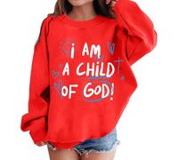 Sudadera con Estampados gráficos para niña, Cuello Redondo, Manga Larga, Camisetas con Hombros Chaqueta Negra Capucha Hombre Sudadera Mujer USA
