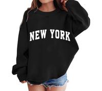 Sudadera con Estampados gráficos para niña, Cuello Redondo, Manga Larga, Camisetas con Hombros Sudaderas Temporada 6