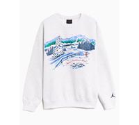 Sudadera con gráfico Relaxed Jordan Brooklyn Winter Wonderland para mujer Gris XXL