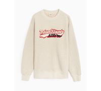 Sudadera con logo Autry x Maison Kitsuné Varsity para hombre Ref. SWPXMK1M Color Beige Talla S