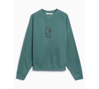 Sudadera con logo Brain Dead Head Raglan para hombre Verde S