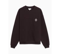 Sudadera con logo Relaxed Lacoste Retro para hombre Marrón S