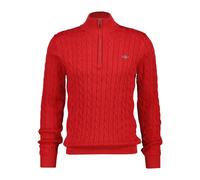 Sudadera con media cremallera de punto de algodón Gant XL