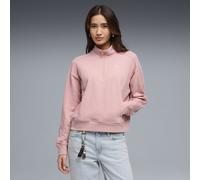 Sudadera con media cremallera PUMA Class holgada para mujer, Ropa, Rosa, M