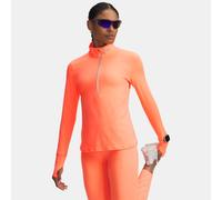 Sudadera con media cremallera Under Armour QUnder Armourlifier Run para mujer Electric Tangerine / Reflectante L