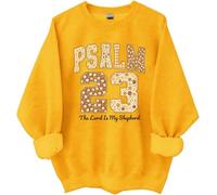 Sudadera con texto en inglés "El Señor es mi pastor" del Salmo 23, versículo de la Biblia, camisetas cristianas de Acción de Gracias, amarillo, S