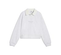 Sudadera corta de felpa holgada PUMA Class juvenil, Accesoiros, Blanco, 15-16Y
