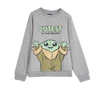 SUDADERA COTTON BRUSHED THE MANDALORIAN GROGU - TALLA 8 AÑOS