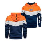 Sudadera cremallera hombre Para In.di.an.ap.ol.is 500, No se deforma al lavar, Comodo per casa, relax e uscite casual, quedadas(Orange,XXL)