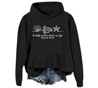 Sudadera cristiana con texto en inglés "Be Still And Know That I Am God" para mujer, inspiradora Pascua Jesús, Negro-d, M