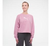 Sudadera Crop Mujer Rosa Algodón L