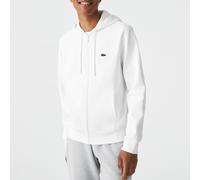 Sudadera de algodón con capucha y cremallera Hombre Talla XXL. Color Blanco