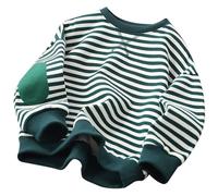 Sudadera de clásica para niños y niñas, Cuello Redondo, Manga Larga, Informal, Suelta, suéter Sudadera Larga Mujer Cremallera Sudaderas Bolsillo Delantero