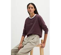 Sudadera de corte holgado teñida en pieza Black Cherry XL
