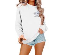 Sudadera de cuello redondo con estampado «You Are Enough Dear Person Behind Me» para mujer, Blanco-a, XL