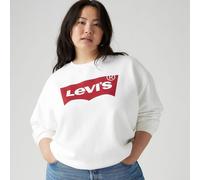 Sudadera de cuello redondo con logotipo Mujer Talla 52/54. Color Blanco