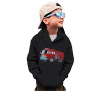 Sudadera de cuello redondo para niños, estampado animal, manga larga, ropa informal relajada para uso diario, estilo urbano, viajes y planes de fin de semana, con una práctica silueta diaria, Negro, 9