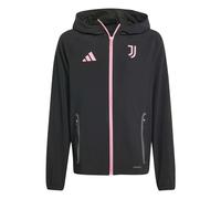 Adidas - Chaqueta Juventus Fanswear 2025-2026 Niño, Unisex, Black/Bliss Pink, 152 cm