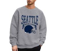 Sudadera de fitness para hombre, ligera, ropa deportiva informal para rugby activa, cómoda y con cuello redondo, ideal para entrenamientos diarios, Gris claro., XXL