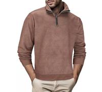 Sudadera de forro polar con cremallera de un cuarto para hombre, sudadera étnica sin capucha, cuello alto, sudaderas informales, sudaderas deportivas, sudaderas deportivas para correr al aire libre
