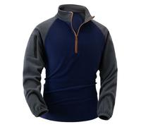 Sudadera de forro polar para hombre, sudadera militar con media cremallera, chaquetas tácticas de forro polar para combate, cuello polo, manga larga, sudaderas deportivas resistentes al viento, suéter
