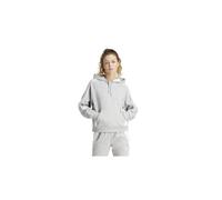adidas Sudadera con Capucha TIRO24 para Mujer, Gris Medio Jaspeado/Blanco, L