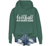 Sudadera de fútbol es mi temporada favorita, camiseta de temporada de fútbol, camisetas del día del partido para mujeres y hombres, Verde, 1, S