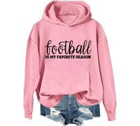 Sudadera de fútbol es mi temporada favorita, camiseta de temporada de fútbol, camisetas del día del partido para mujeres y hombres, Rosa-1., XXL