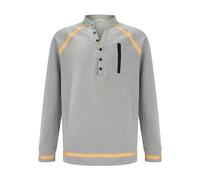 Sudadera de golf con cuello en V y botones para hombre, sudadera retro con cuello en V, sudadera casual sin botones, sudaderas ligeras Henley, camisa clásica de moda, camisa inteligente vintage con