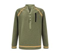 Sudadera de golf con cuello en V y botones para hombre, sudadera retro con cuello en V, sudadera casual sin botones, sudaderas ligeras Henley, camisa clásica de moda, camisa inteligente vintage con