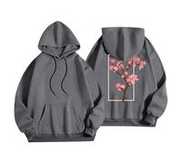 Sudadera de gran tamaño para mujer con capucha estampada rubia, sudadera con capucha de álbum rubio, sudadera con capucha para ropa de calle, gris oscuro, 5XL