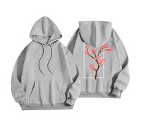 Sudadera de gran tamaño para mujer con capucha estampada rubia, sudadera con capucha de álbum rubio, sudadera con capucha para ropa de calle, gris, 5XL