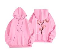 Sudadera de gran tamaño para mujer con capucha estampada rubia, sudadera con capucha de álbum rubio, sudadera con capucha para ropa de calle, rosa, 5XL