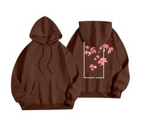 Sudadera de gran tamaño para mujer con capucha estampada rubia, sudadera con capucha de álbum rubio, sudadera con capucha para ropa de calle, café, 5XL