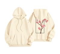 Sudadera de gran tamaño para mujer con capucha estampada rubia, sudadera con capucha de álbum rubio, sudadera con capucha para ropa de calle, beige, 5XL