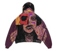 Sudadera de Halloween para hombre con estampado de calaveras, sudadera de otoño e invierno, ropa urbana, jersey urbano, gótico, informal, sudaderas Harajuku ropa suelta con capucha steampunk terror