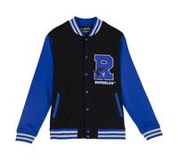 Sudadera de Harry Potter con Cierre de Botones - Color Azul y Negro - Talla L - Elaborado con Poliéster Algodón de 260 gsm - Estampado de Ravenclaw - Producto Original Diseñado en España