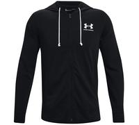 Under Armour Hombre Rival Terry Left Chest Full Zip, Sudadera con Cremallera para Gimnasio Ligera, cómoda Sudadera Deportiva para Calentamiento y entrenamientoBlack / / Onyx White,XL