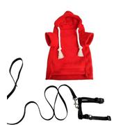 Sudadera de hurón Mascota,Disfraz Jersey Ajustable con Capucha | Set de Arnés, Chaleco, Correas, Ropa para Mascotas | para Animales pequeños como hámster, Conejos, Cachorros, conejitos, y para Paseo