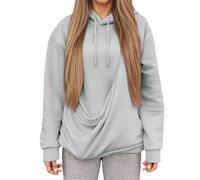 Sudadera de Invierno con Capucha, Bolsillo y Bolsa para mamá Gata, máxima Comodidad