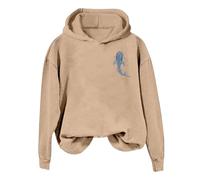 Sudadera de invierno informal con capucha para mujer, suave y cómoda para el día a día, ligera chaqueta de forro polar de manga larga con cremallera y diseño impreso, perfecta para primavera y pareja