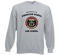 Sudadera de la Escuela de Derecho de Samoa Americana, gris, M