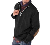 Sudadera de manga larga con cremallera para hombre, sudadera de golf de manga larga para invierno, sudaderas térmicas ligeras, sudaderas para gimnasio, entrenamiento, cuello alto, suéter casual, color