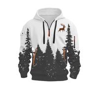 Sudadera de manga larga para hombre, con estampado 3D, para exteriores, con espuma, gris, 3XL