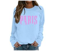 Sudadera de manga larga para mujer con texto en inglés "God is Greater Than The Highs and Lows", azul claro, XL