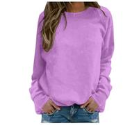 Sudadera de manga larga para mujer, cuello redondo, otoño, invierno, holgada, informal, para mujer, deporte, ropa de calle, forro polar, de algodón, con estampado de letras, parte superior deportiva
