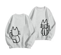 Sudadera de manga larga para mujer, diseño con texto en inglés "God is Greater Than The Highs and Lows", gris, M