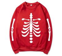 Sudadera de manga larga sin capucha para hombre, sudadera con temática de Halloween, casual, cómoda, ropa de calle, cuello redondo, sudaderas para hombre, gimnasio del Reino Unido, rosso, XL